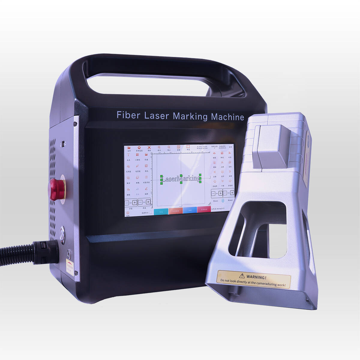 Máy khắc laser cầm tay chạy pin trên kim loại