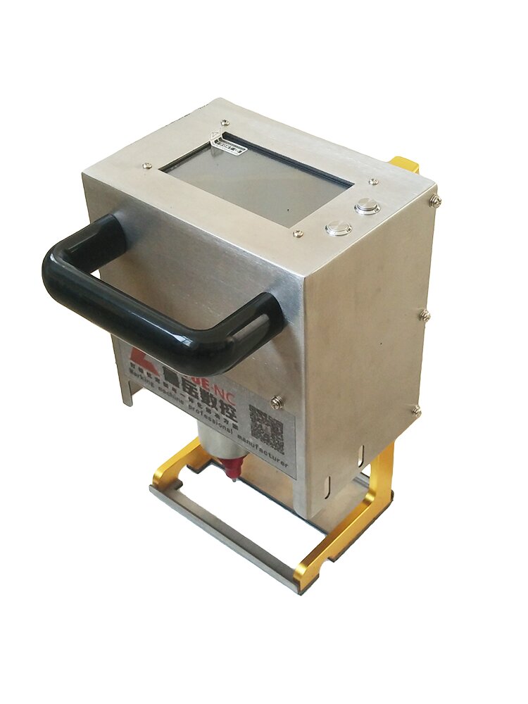 Máy khắc điện cầm tay, máy mã hóa tem thép đường sắt